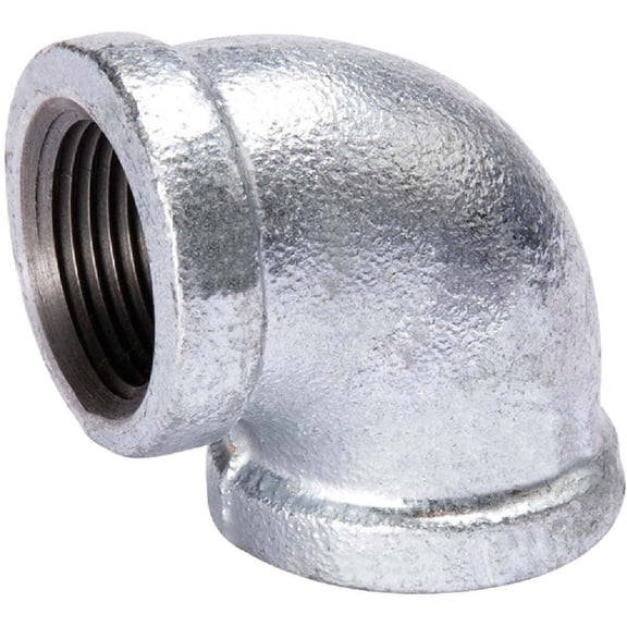 Ace Hardware 1/4 In Galvanized 90 Degree Elbow Fitting - Malleable Iron - Silver