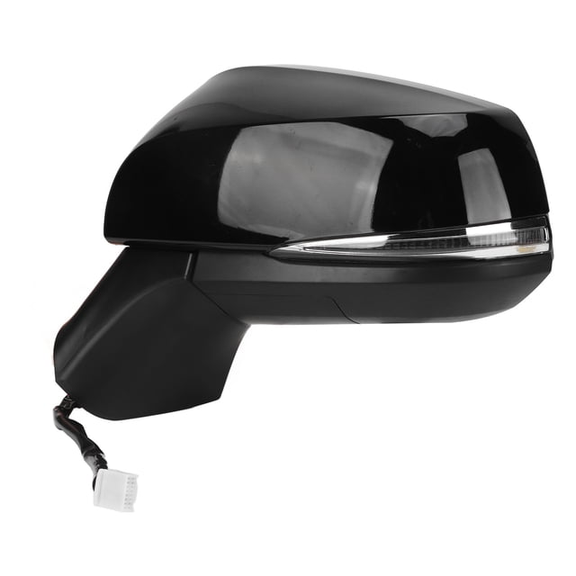 Outside Rear View Mirror Assembly, Gloss Black Power Heated Side Mirror with Turn BSM for XA50 2019-2022