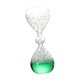thumbnail image 3 of Reloj de arena de burbujas hecho a mano, novedoso, de entretenimiento, de cristal, con temporizador de movimiento líquido. Verde, 3 of 9