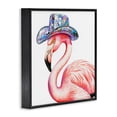 thumbnail image 2 of Stupell Industries Art Deco Disco Hat on Flamingo Black Framed Giclee Art, 12 x 12, by Amanda Greenwood, 2 of 7