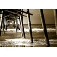thumbnail image 2 of Hausenflock, Alan 14x11 Gold Ornate Wood Framed with Double Matting Museum Art Print Titled - Under the Pier II, 2 of 4