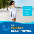 thumbnail image 4 of Kaufman - Terry Horizontal Sailor Stripes Beach Pool Towels - Set of 2 Pcs - 30in X 60in - 400 GSM - Luxury Hotel Towels 2-Pack (Navy), 4 of 5
