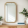 thumbnail image 5 of Madison Park Gold Scalloped Wall Mirror with Wood Frame 21.25"W x 38"H x 1"D Home Decor, 5 of 6