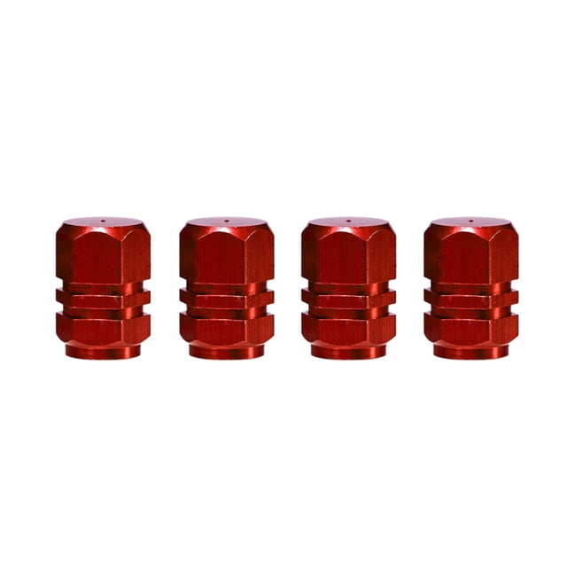 4 Pcs Valves de Pneus de Voiture en Aluminium Bouchons d'Air Hermétiques