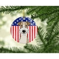 thumbnail image 2 of Carolines Treasures BB2177CO1 American Flag and Wire Haired Fox Terrier Ceramic Ornament  3 in multicolor, 2 of 2