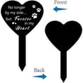 thumbnail image 4 of Acrylic Grave Stake Memorial Grave Markers Waterproof Heart Shaped Paw Print Sympathy Garden Stake Memorial Gifts Cemetery Decoration for Outdoors Yard 10 x 6inch, 4 of 9