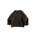 thumbnail image 1 of Qiylii Children Solid Color Sweater, Loose Long Sleeve O-neck Knitted Pullover Tops, 1 of 3