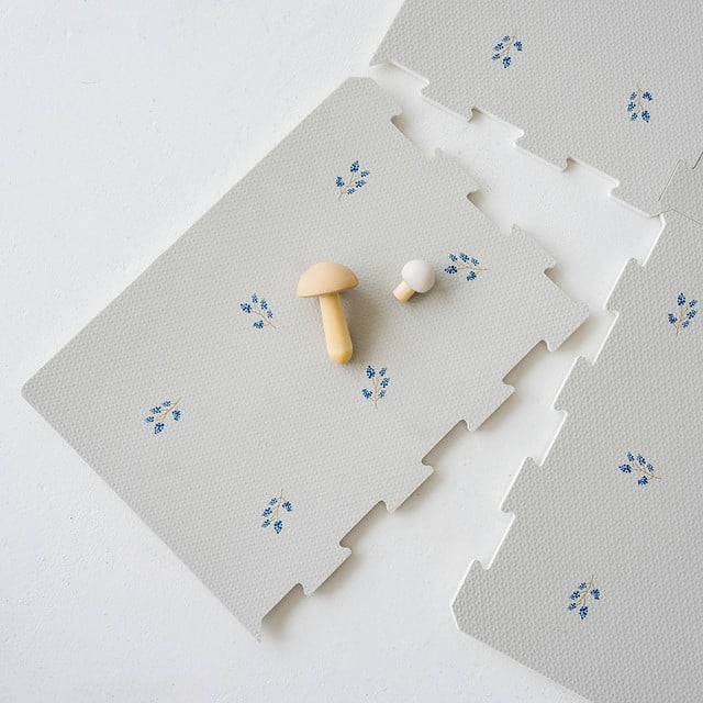 3 Sprouts Baby & Kids EVA Foam Puzzle Mat - Blueberry Taupe