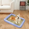 thumbnail image 5 of Btomtd 16"x12" Summer Pet Cool Off Mat for Floor Use, Ice Pad Dog Bed and Cat Bed, Small Mattress for Heat Relief, Great Ped Beds for Cats and Dogs, Blue, 5 of 6