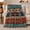 Rust Stripes, variant on Southwestern Diamond Stripes in Teal and Tan, Rustic Geometric Pattern for Southwestern Style Fans, Housewarming Gift, Cozy Flannel Blanket for Ranch House and Living Room, Rustic Home Decor