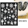 thumbnail image 1 of Fiudx Pegatinas 5D para Uñas, Diseño de Copo de Nieve En Relieve, Fácil Aplicación Autoadhesiva, Arte de Uñas Duradero, Decoración de Uñas Diy, Ocasiones Festivas, Seguro para Todos Los Usuarios, 1 of 2