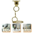 thumbnail image 6 of IDEANATEGRATE Simple and Fashionable Metal Candlestick Holders 1Pack 2.4x2.4x5.1in Bedroom, 6 of 8