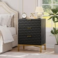 thumbnail image 4 of Huisuilinss 3 Drawer Dresser For Bedroom,Chest Of Drawers,Modern Nightstand,Wood Dresser With Wide Top,Deep Drawers,Side Table For Living Room Hallway Closet Entryway, 4 of 8