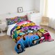 thumbnail image 4 of Juego de cama Teens Boys Hip Hop Sports Juego de edredón para niños Youth Full, 4 of 5