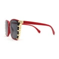 thumbnail image 3 of Womens Ornate Metal Side Jewel Butterfly Diva Sunglasses Red Black, 3 of 4
