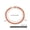 24.13cm, variant on Men's Pure Copper Bracelet Women's Adjustable Cuban Chain Ring Lobster Buckle 6mm Scratch-resistant