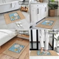 thumbnail image 6 of Summer Marine Life Indoor Door Mat 20x31.5 Inch Coastal Starfish Ocean Conch Rope Border Front Door Mat Non Slip Washable Entryway Rug Low Profile Dirt Trapper Doormat for Bathroom Kitchen Bedroom, 6 of 9