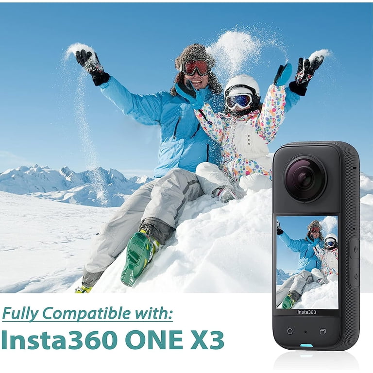 CITYORK 2 Stück Insta 360 X3 Ersatz Akku 1800mAh und USB