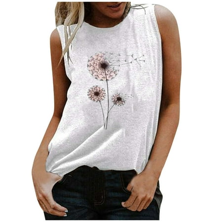 

Pinkpaopao Women s Tank TopPrinted Sleeveless BeachBasic Camisole Tops Bra Camisoles Women Padded