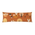 thumbnail image 2 of YUSDECOR Funny Foxes Body Pillow Pillowcase Pillow Protector Cushion Cover 20x60 Inch, 2 of 2