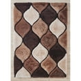 thumbnail image 5 of MDA Rug Imports Mateos Shag Collection Area Rug Brown 7' Round Trellis, Geometric 6' Round Ivory, Beige Round, 5 of 5