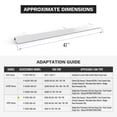 thumbnail image 2 of AA-Racks Steel 47" Ladder Rack Wind Deflector,Van Rack Accessory for Model X202 Series White, 2 of 6