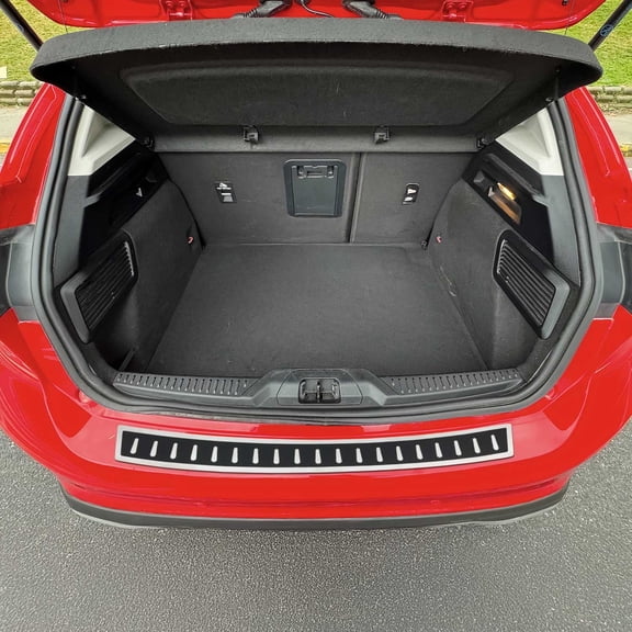 Rear Bumper Sill Cover Guard for Ford Focus 2018-2024 Hatchback S.Steel & Foiled