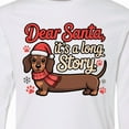 thumbnail image 4 of Inktastic Dear Santa It's a Long Story Dachshund Christmas Long Sleeve Youth T-Shirt, 4 of 5