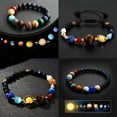 thumbnail image 3 of 4 pieces/set of natural stone eight planet bracelets: hipster eight planet beads - Cosmic yoga chakra solar bracelet, perfect for yoga and astronomy enthusiasts,Multicolor, 3 of 6