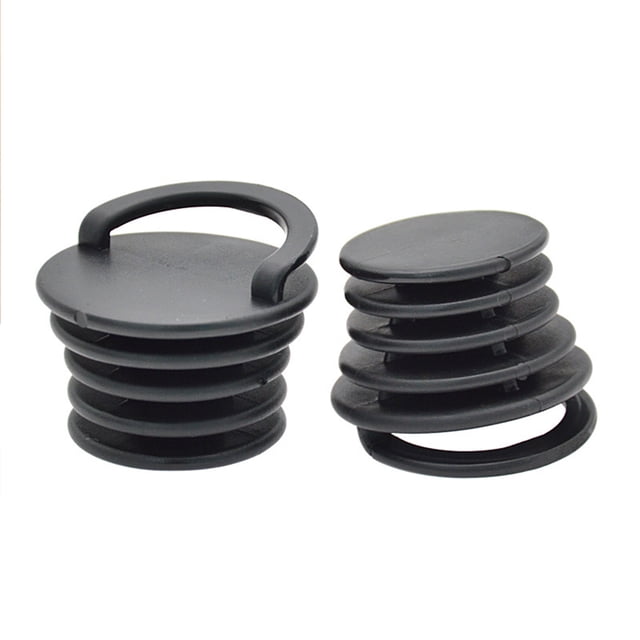 2 Pack Kayak Scupper Plug Kit, High Elasticity Drain Holes Stopper, Soft Texture Aging & Sea Water Resistance PVC Kayak Scupper With Pull Ring For Kayaks Canoes