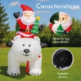 thumbnail image 3 of Inflable Navidad 1.90m Oso Polar Con Movimiento y Luces Led, 3 of 6
