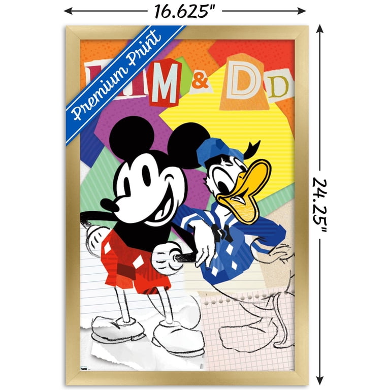 Disney Mickey Mouse & Donald - Design Elements Wall Poster, 14.725
