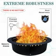 thumbnail image 3 of Smokeless Fire Pit Insert - Steel 46" Round Foldable Fire Pit Ring with Air Vents and Coller Support - DIY Fire Ring in or Above Ground for Outdoor Garden Patio Bonfire Camping Accessories, 3 of 10