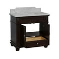 thumbnail image 5 of Elizabeth 36" Bathroom Vanity with Chocolate Cabinet and Carrara Marble Top, 5 of 6