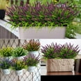 thumbnail image 5 of Artificial Flowers for Outdoor Plants 6 Bundles Fake Lavender Plastic Faux Monkey Grass for Verandah Window Garden Office Patio Front Porch UV Resistant for Planter, 5 of 8