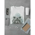 thumbnail image 3 of Raccoon Watercolor Design Men T-Shirt, Male Medium, 3 of 4