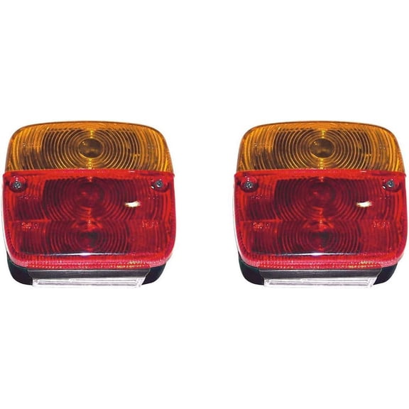 APSMOTIV Rear Combination Tractor Tail Lights Assembly with 12v bulbs Suitable for massey ferguson Tractor Tail Lights assembly | JD | Case IH I David Brown Tractors Tail Lights