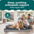 thumbnail image 2 of FurHaven Pet Products Orthopedic Sofa-Style Pet Bed for Dogs & Cats, Diamond Gray, Jumbo, 2 of 9