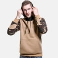thumbnail image 3 of Mens Color Blocking Easy Camouflage Long Sleeved Hooded Top, 3 of 6