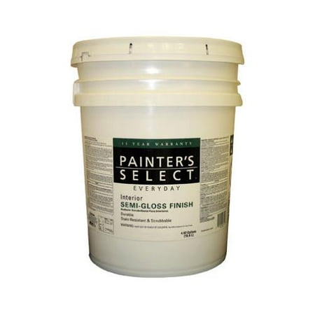 True Value Mfg JSP-5G Painter's Select Everyday 5-Gallon Pastel Base For Interior Semi-Gloss Latex (Best Wall Cleaner For Painted Walls)