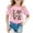 a-Pink4411, variant on FINALGANG Girls Kids Casual Short Sleeve TShirts Leopard Print Letter Heart Graphic Crewneck Loose Fit Tees For Summer Daily Wear Brown 3-4 Years
