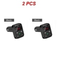 thumbnail image 1 of 1/2/4PCS Handfree Car Charger Bluetooth Dual USB Voltage Display Phone Charger Adapter Cigarette Lighter Power for Phone Car, 1 of 1