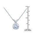 thumbnail image 3 of 14K Yellow Gold Round Bezel-set Solitaire Moissanite Pendant Necklace (1ct TGW, 6.5mm, G-H Color) 16 to 18-inch by Diamond Wish, 3 of 4