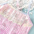 thumbnail image 5 of PatPat One Piece Swimsuits Toddler Girls Swimwear Sleeveless Gradual Plaid Graphic Bathing Suits, Pink, 5-6 Years, 5 of 7