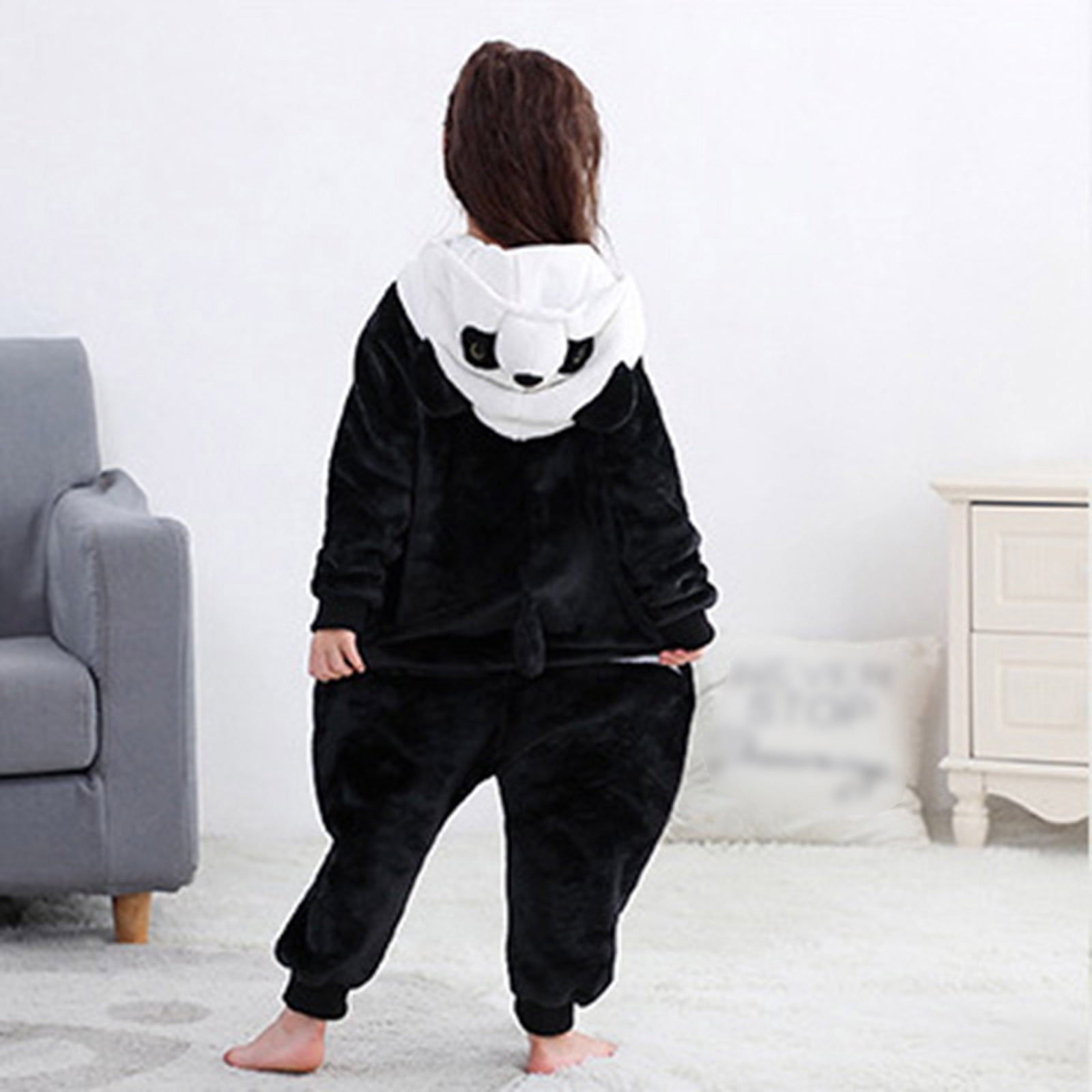 CUZIBR Baby Boys Girls Rabbit Animal Winter Romper Jumpsuit Oneise One-Pieces Hoodie Long Sleeve Sets Outfits Leisure Dailywear For Toddler,Black,7-8 Years