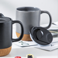 thumbnail image 3 of 15 oz Coffee Mugs, Set of 2 Large Ceramic Mugs, Mug Set with, 3 of 5