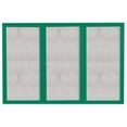 thumbnail image 3 of Aarco Products DCC4872-3RG 3-Door Enclosed Bulletin Board - Green, 3 of 3
