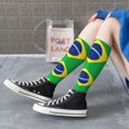 thumbnail image 7 of Women's Knee High Socks Flag Of Brazil Thermal Soft Knee Long Socks, 7 of 7