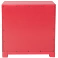 thumbnail image 6 of SAFAVIEH Raina Three Drawer Greek Key Night Stand Red, 6 of 13