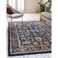 thumbnail image 2 of Unique Loom 3144380 4 x 6 ft. Alcott Dorchester Rectangular Rug, Navy Blue, 2 of 2